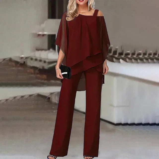 Conjunto Mujer de Dos Piezas Estilo Elegante y Cómodo