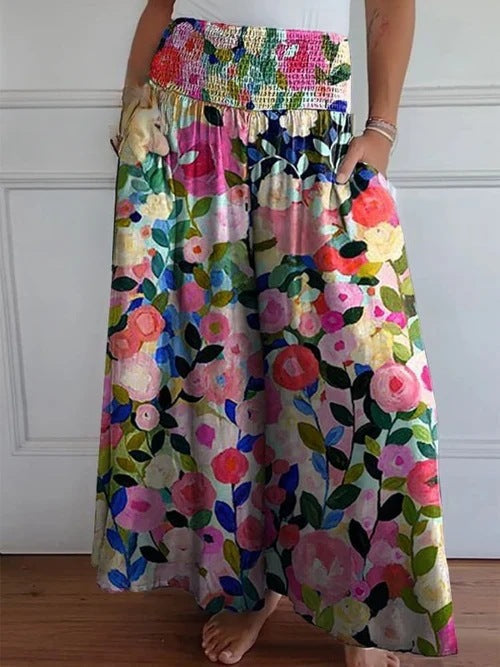Pantalón Lounge Mujer Pierna Ancha Cintura Alta