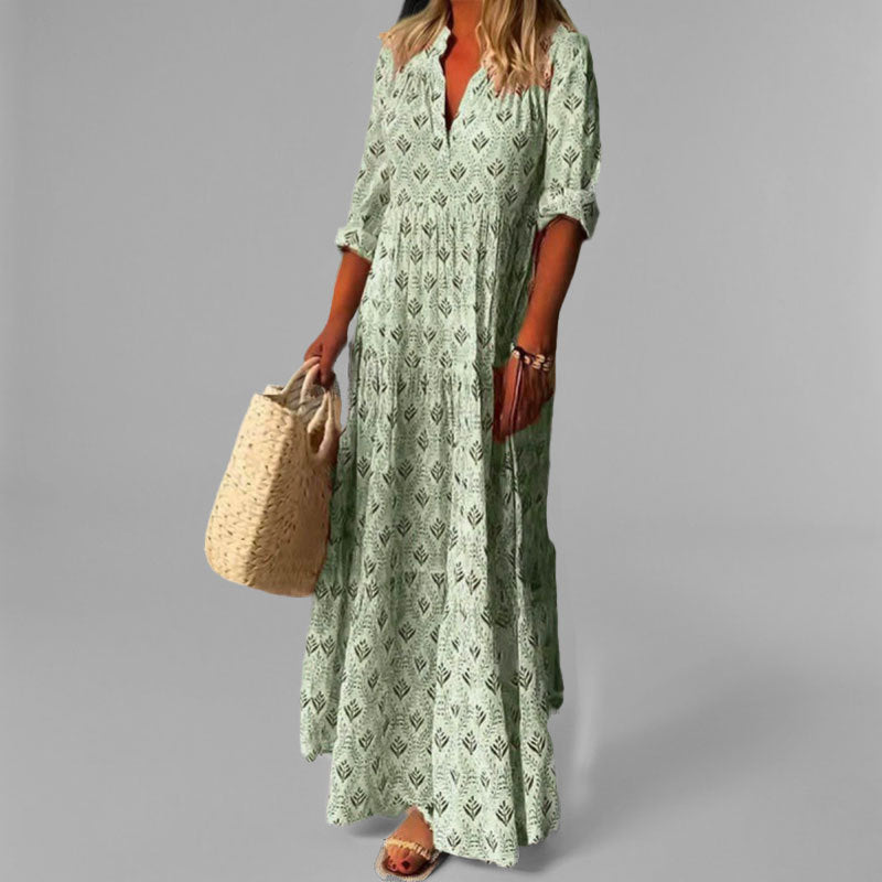 Vestido largo mujer ligero vaporoso verano