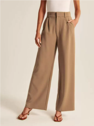 Pantalones Mujer Pierna Ancha Talle Alto
