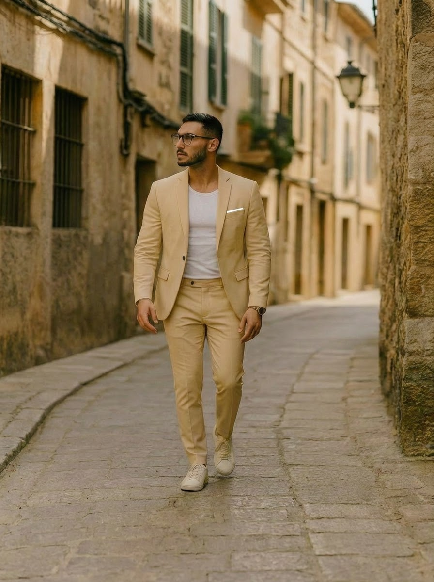 Traje Hombre Formal Corte Clasico Ajustado
