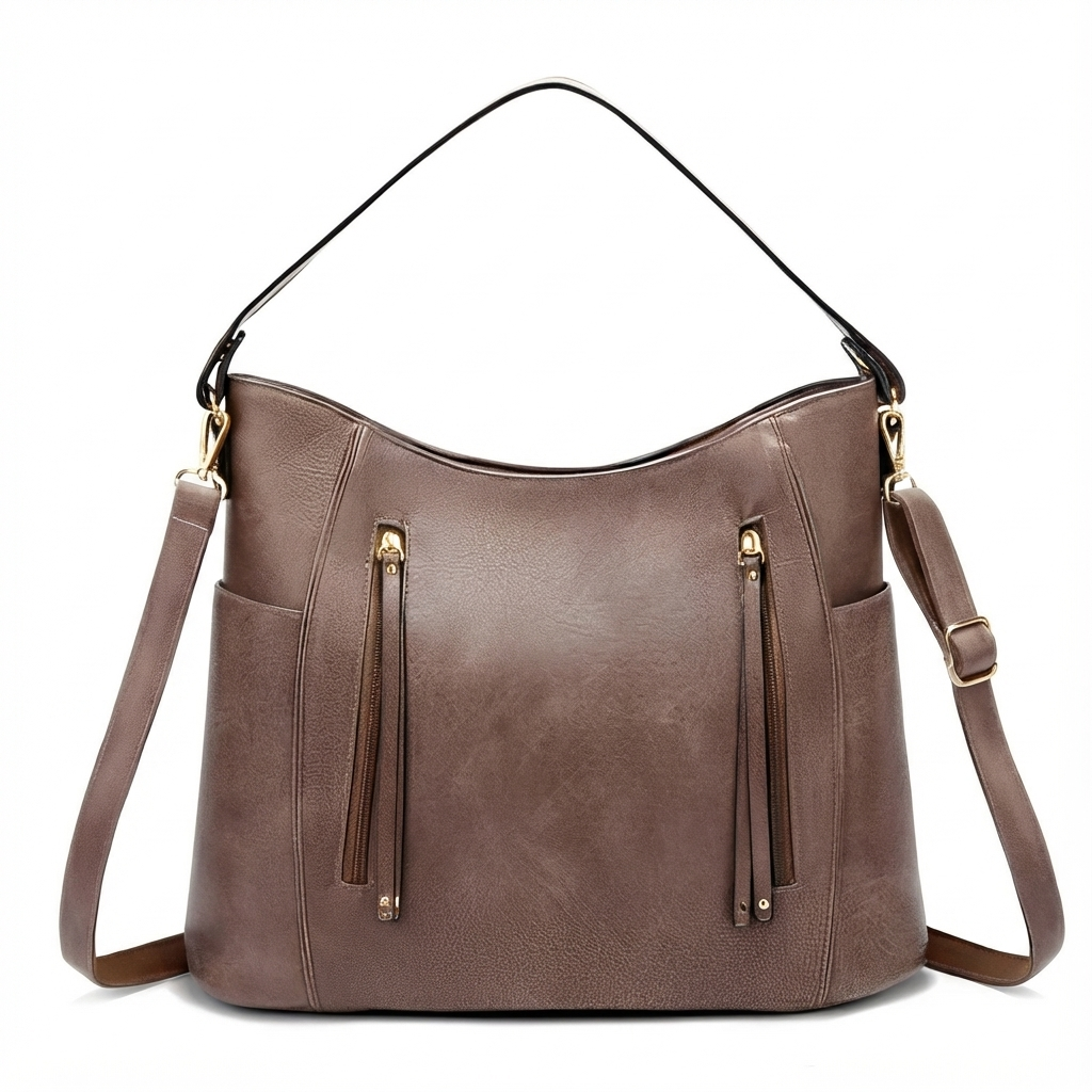 Bolso Hobo Mujer Cruzado Ajustable de Piel