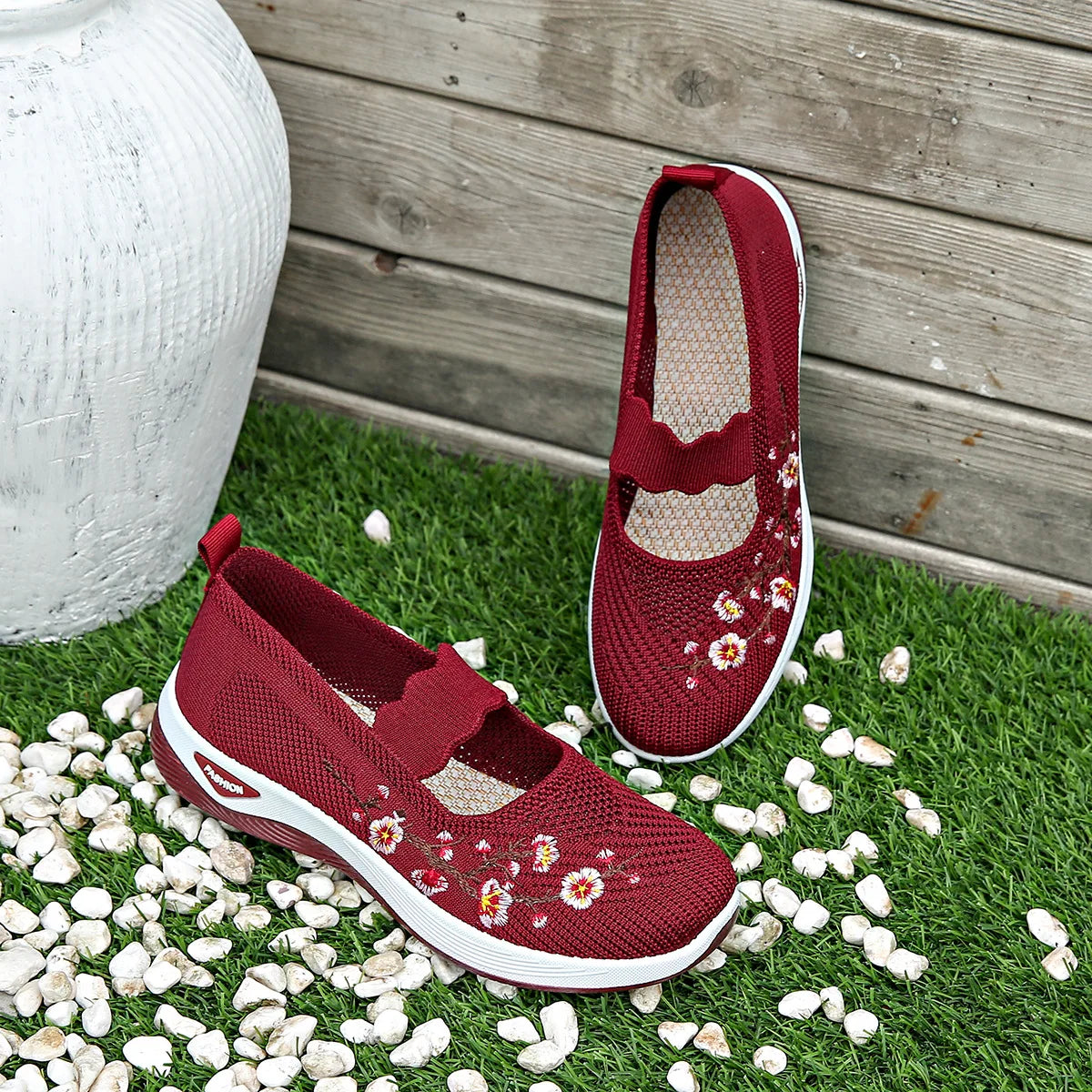 Zapatos ortopédicos mujer transpirables con amortiguación cómodos