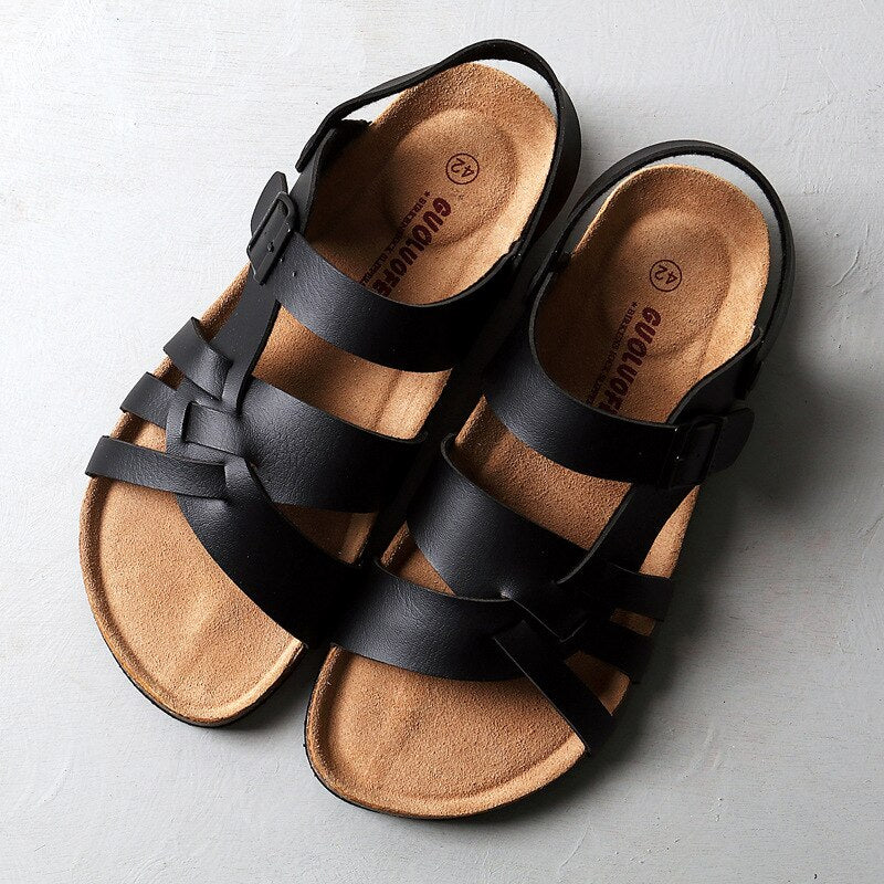 Sandalias Hombre con Tiras Ajustables y Suela Antideslizante