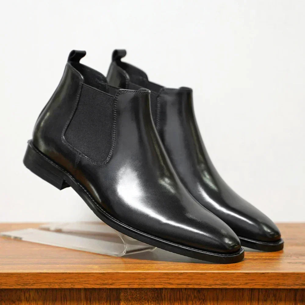 Botas Chelsea Hombre de Cuero Ajuste Clásico