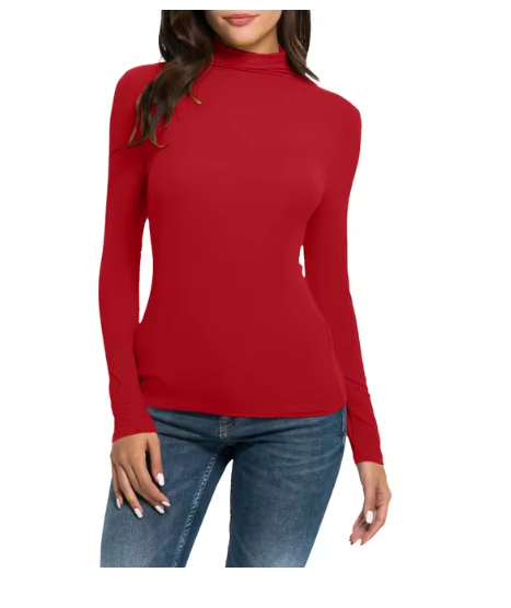 Suéter Mujer Cuello Alto Ajustado Diseño Elegante