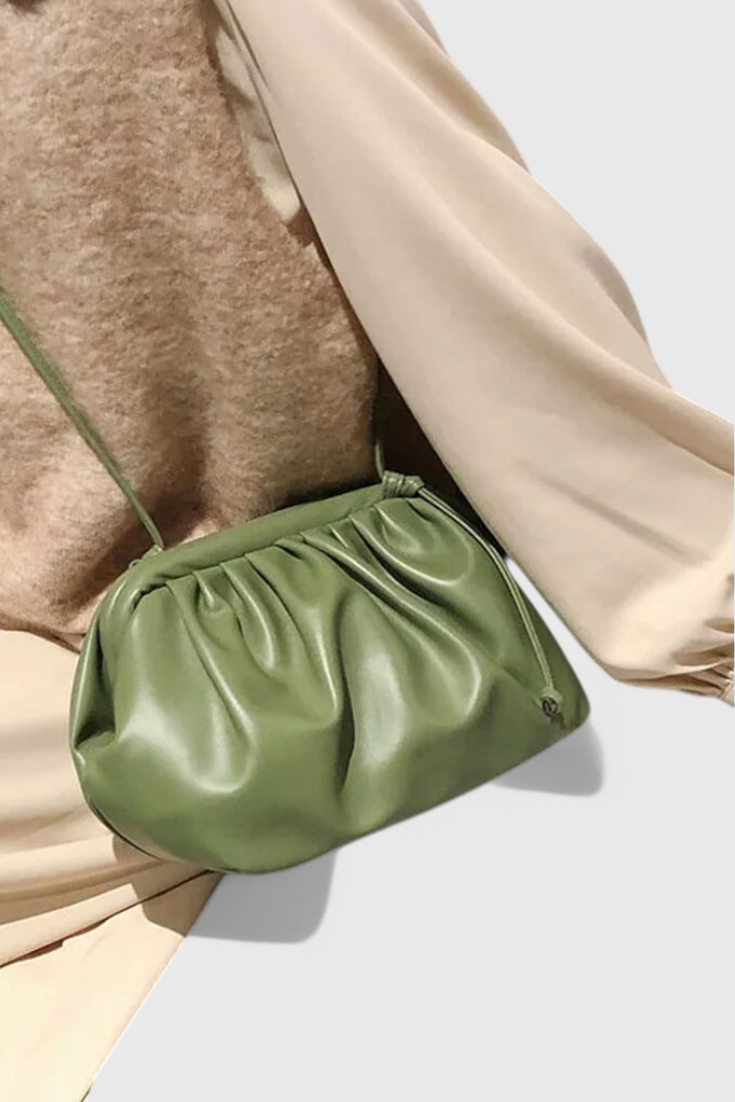 Bolso cruzado mujer cuero vegano compacto estilo pouch