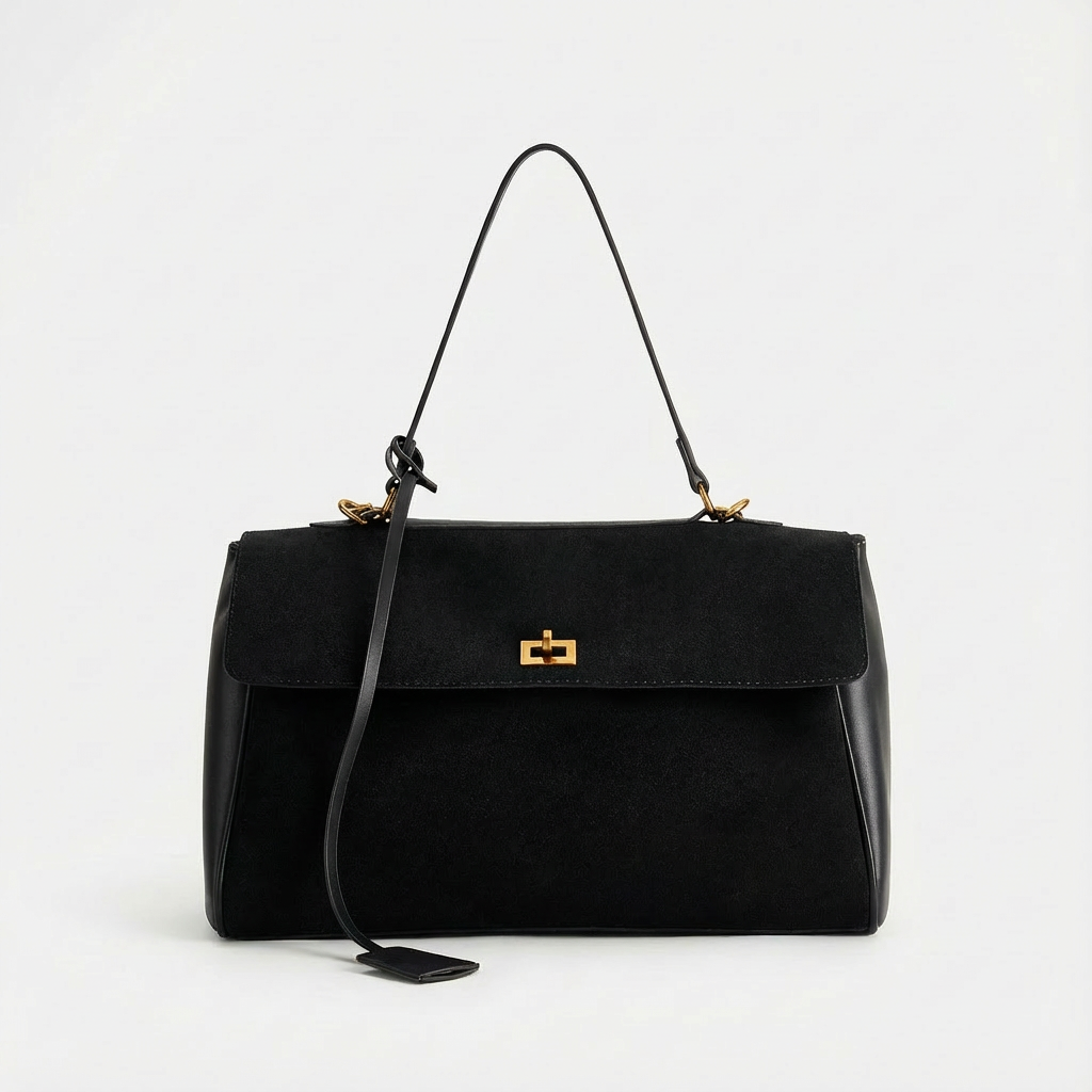 Bolso Satchel Mujer con Cierre Giratorio Estilo Atemporal