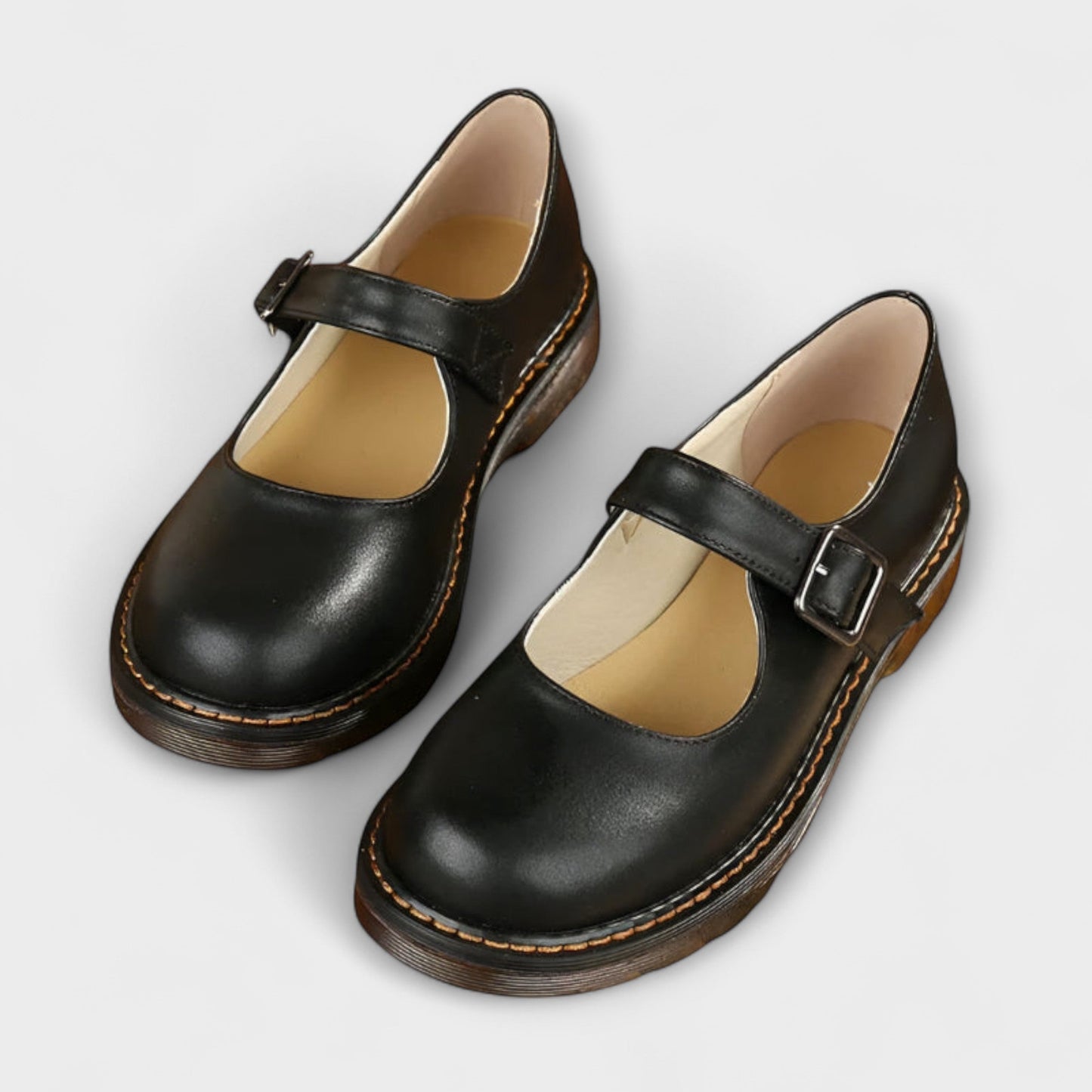 Zapatos clásicos Mujer de piel con correas y suela confort