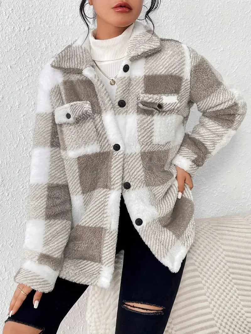 Chaqueta Polar Mujer Diseño Acogedor Cálida
