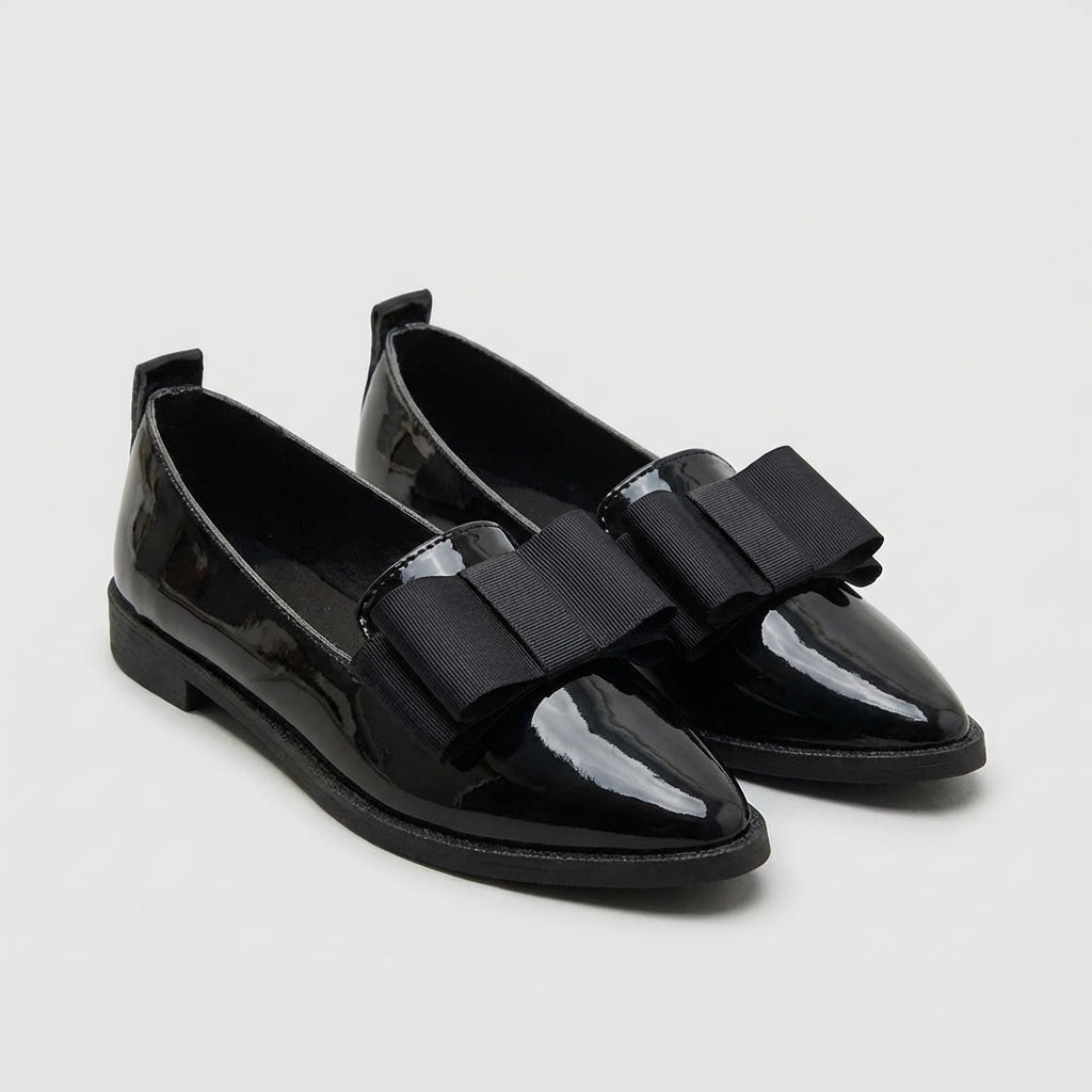 Mocasines Mujer Ortopédicos Piel Suave Lazo Decorativo