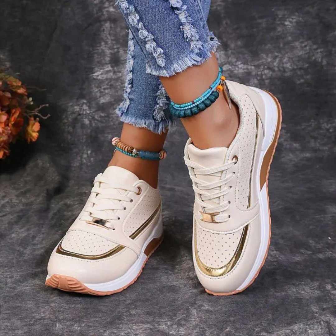 Zapatillas deportivas mujer con cordones estilo casual