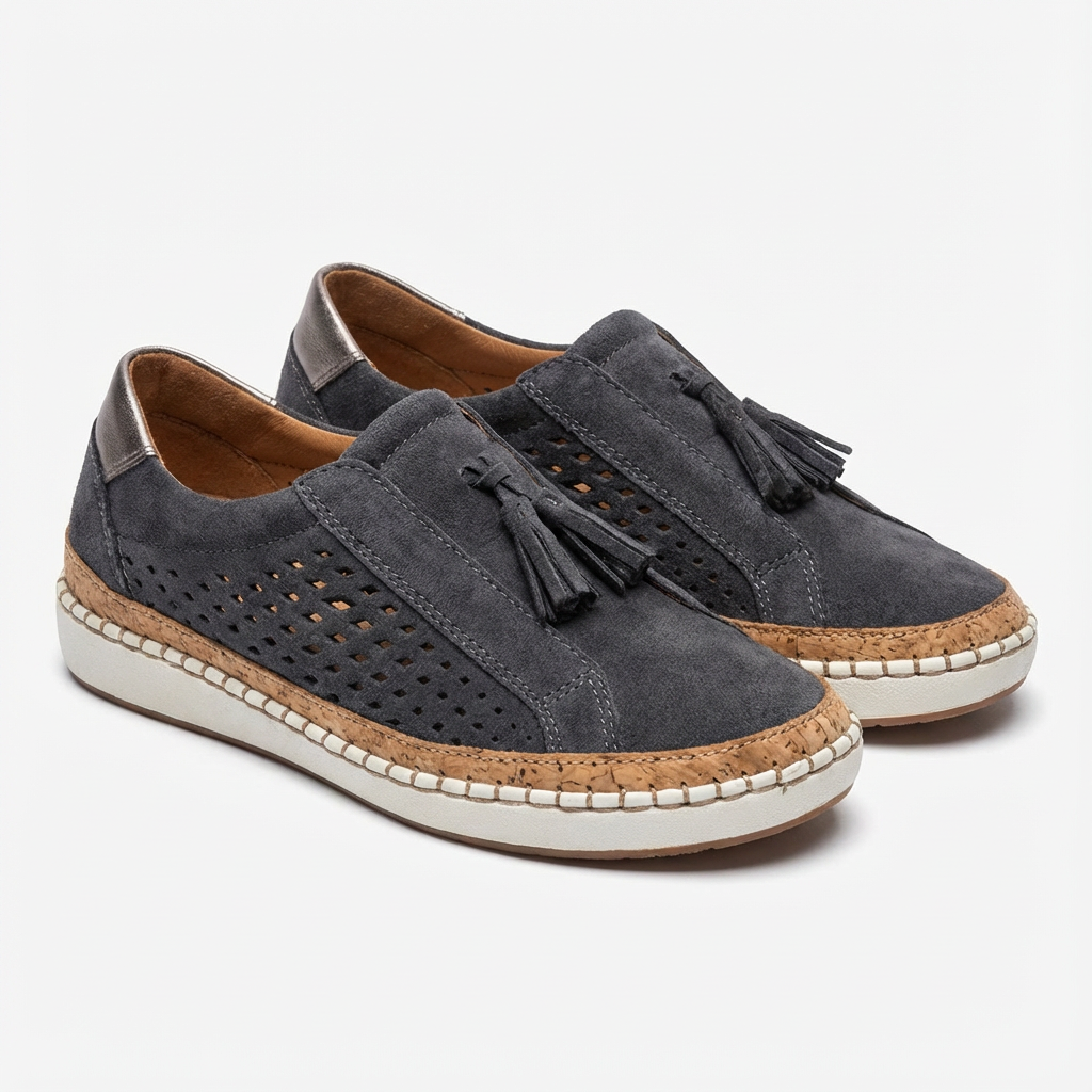 Zapatos Casual Mujer Sin Cordones con Borlas