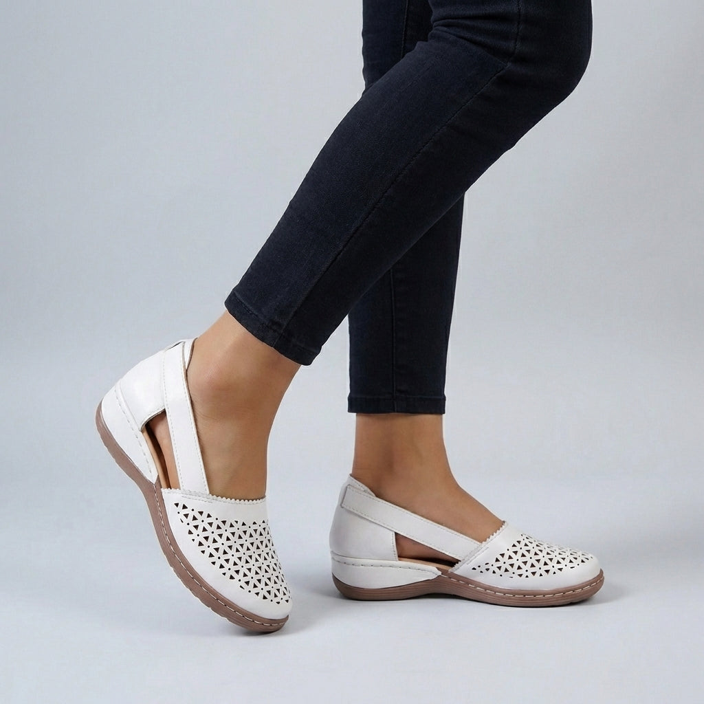 Sandalias Mujer Ortopédicas Confort Diseño Festoneado