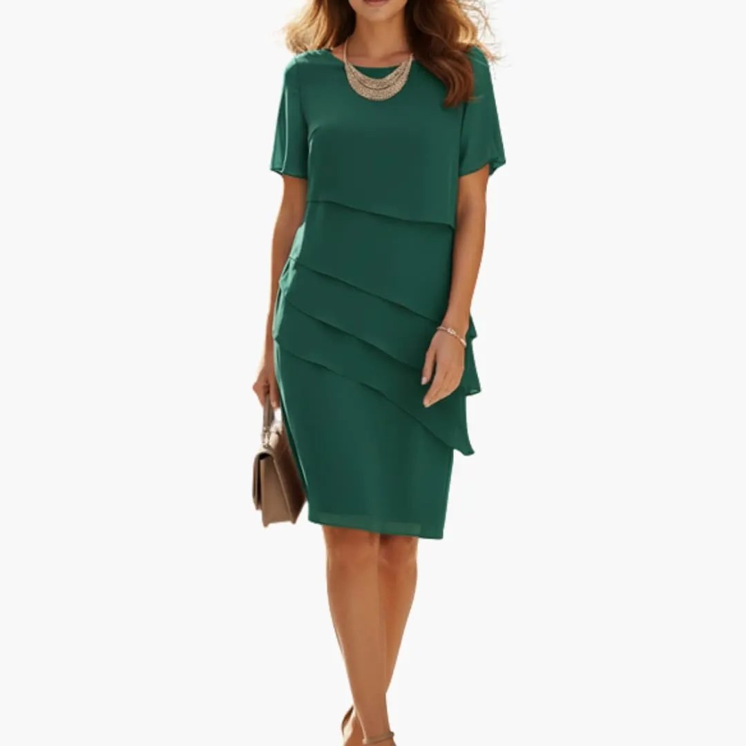 Vestido Mujer con Cintura Marcada y Bolsillos