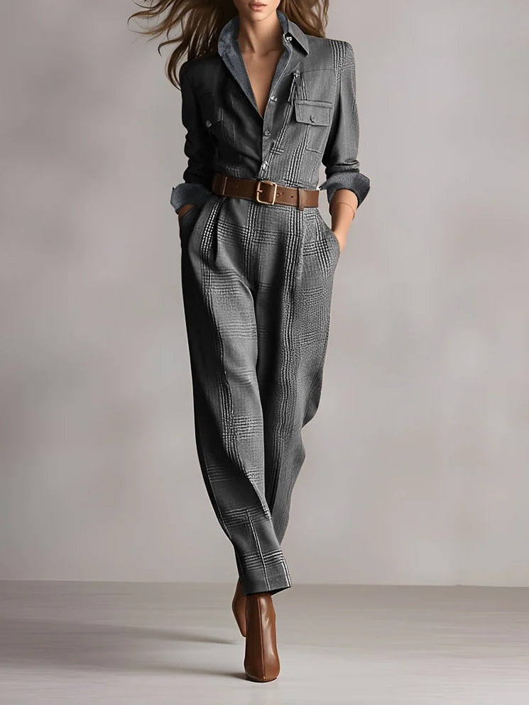 Mono mujer de tweed estilo clásico