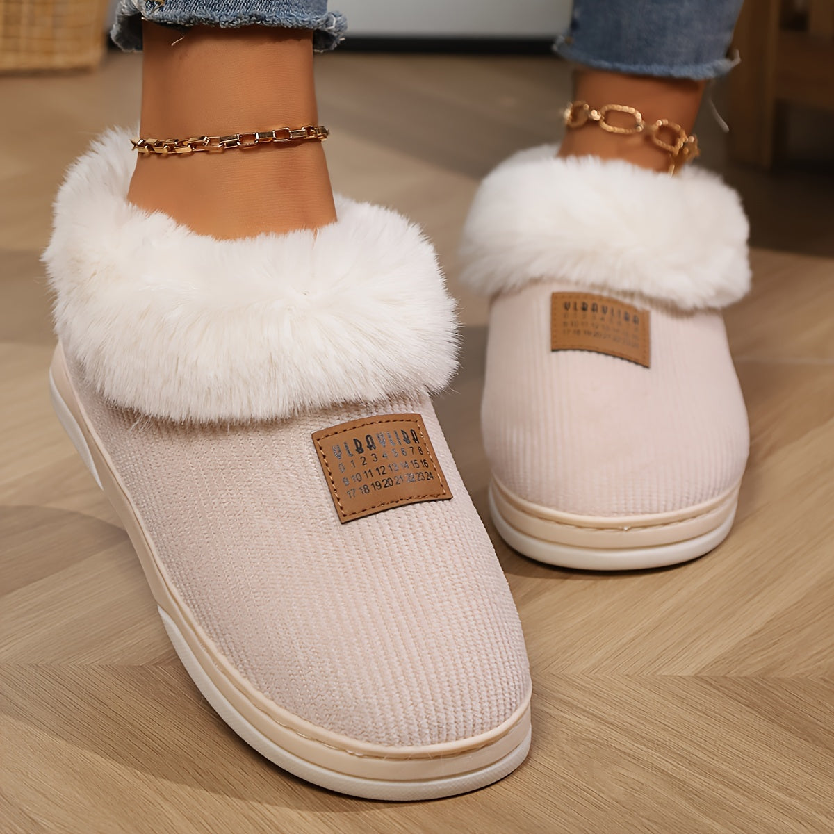 Zapatillas Mujer Forradas Piel Sintética Ajuste Confort