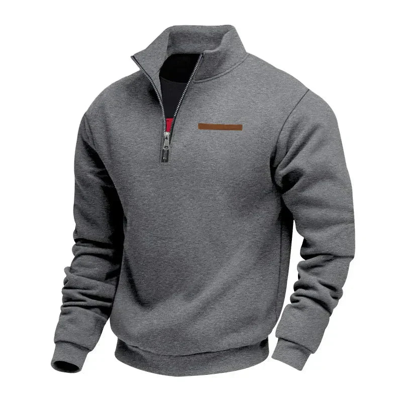 Sudadera hombre felpa con cremallera estilo casual cómodo