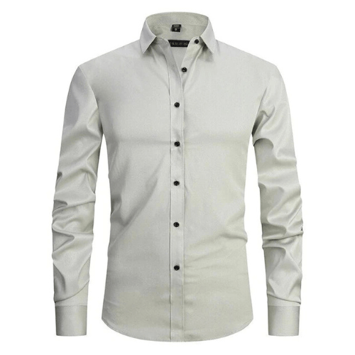 Camisa Hombre Algodón Elástica Sin Arrugas