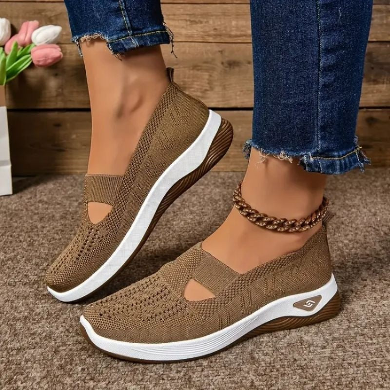 Zapatillas Mujer Sin Cordones Transpirables Suela Acolchada