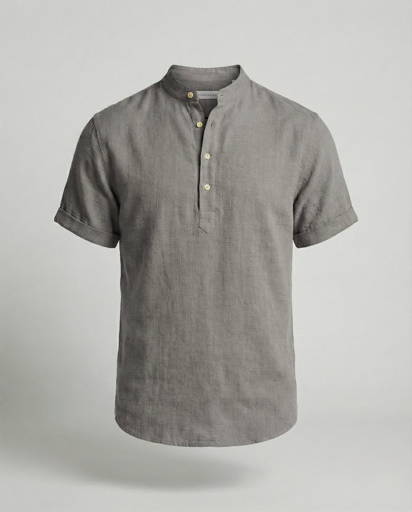 Polo Hombre Manga Corta Cuello Mao