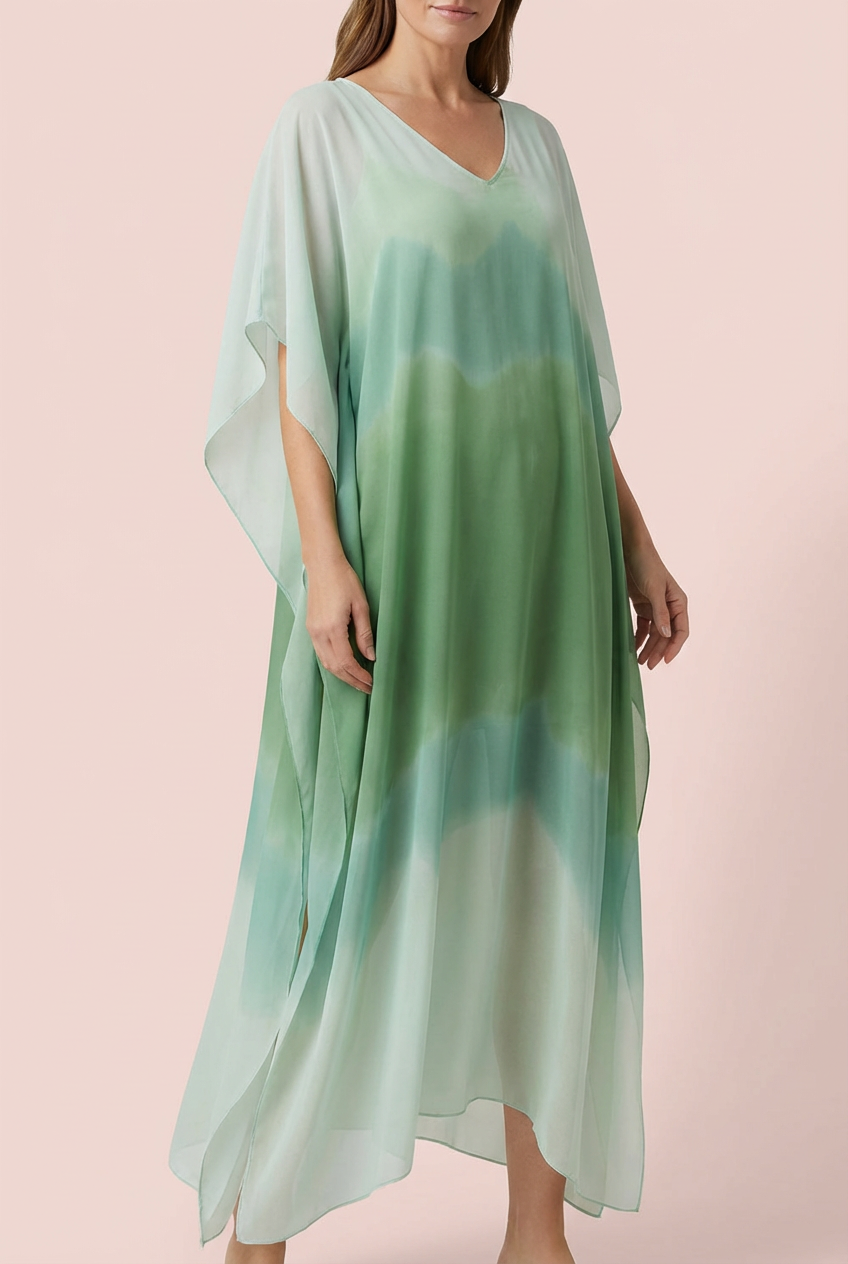 Vestido midi mujer ligero de tela fluida estilo elegante