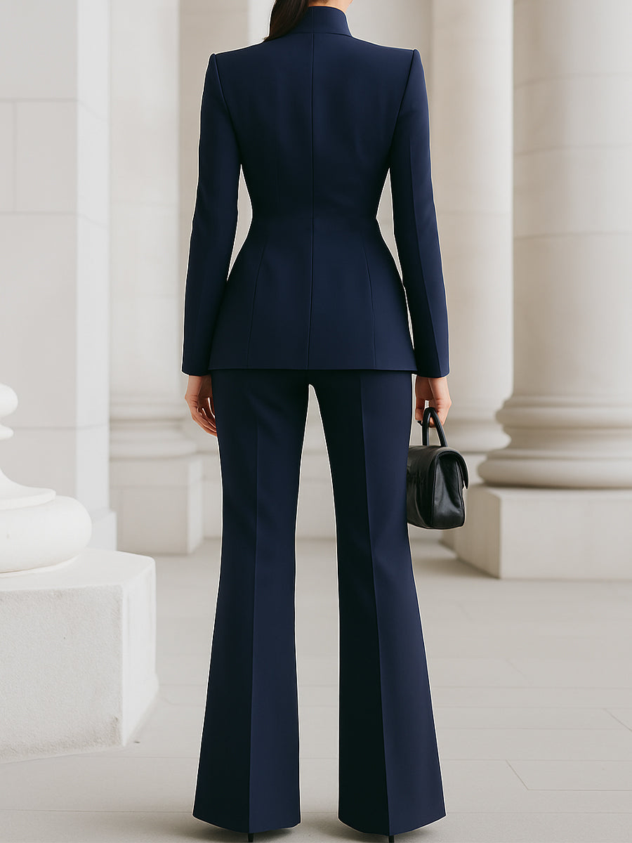 Traje Mujer Blazer y Pantalón Elegante Ajustado
