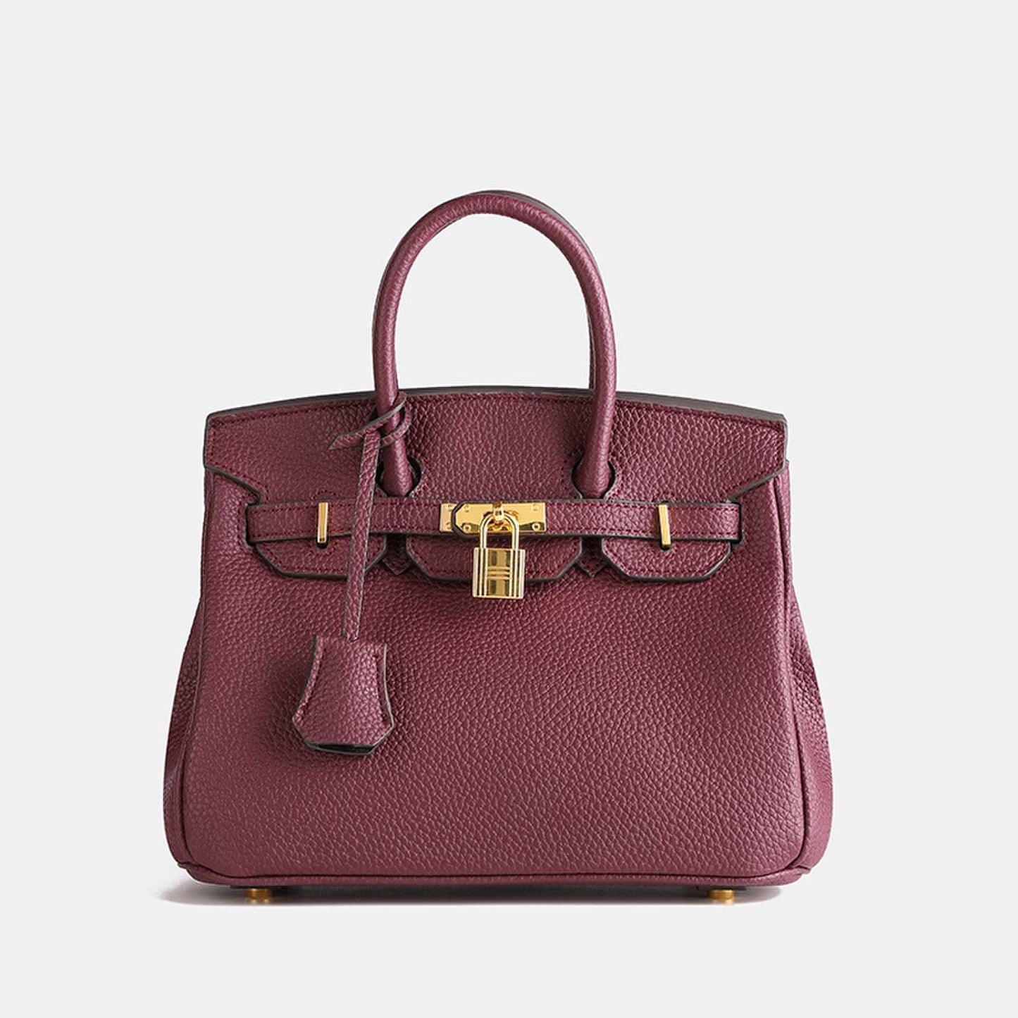 Bolso bandolera mujer de cuero PU textura litchi cierre cremallera