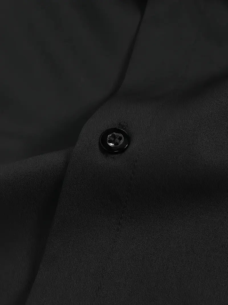 Camisa Hombre Manga Larga con Botones Clásica