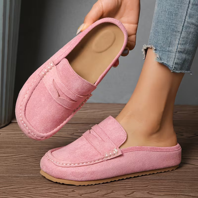 Mocasines Mujer de Gamuza Suave Clásicos