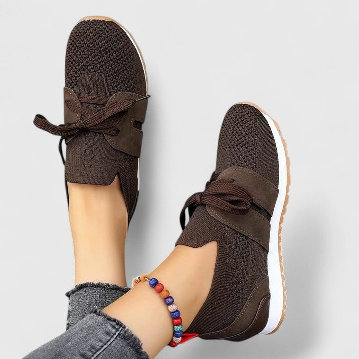 Zapatillas Ortopédicas Mujer Tejido Transpirable Cordones