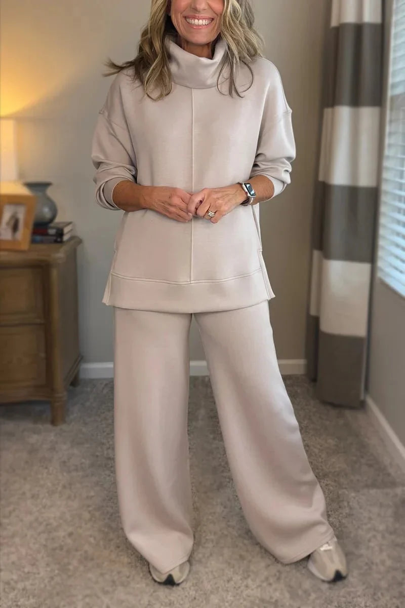 Conjunto Casual Mujer Dos Piezas Ajuste Elegante