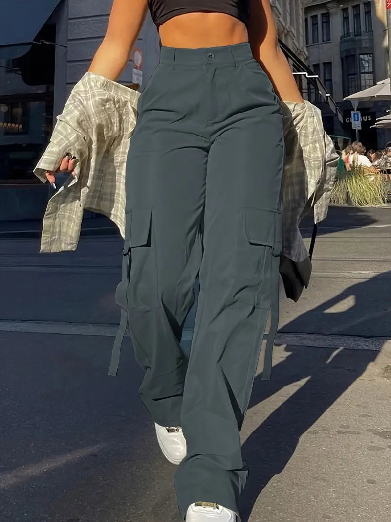 Pantalones Cargo Mujer Algodón Ajuste Estiloso