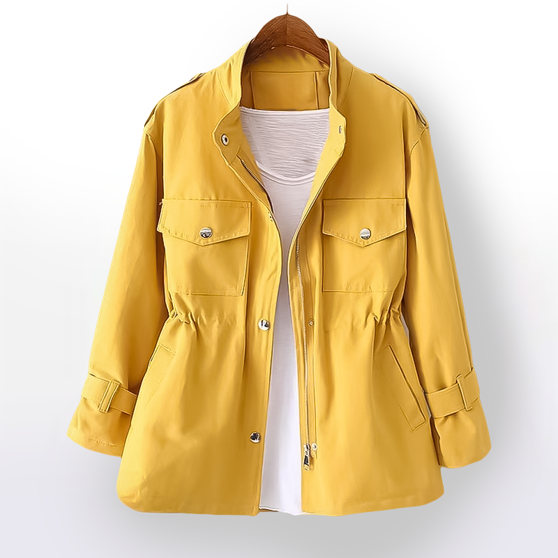 Chaqueta Mujer Elegante Ajuste Clásico