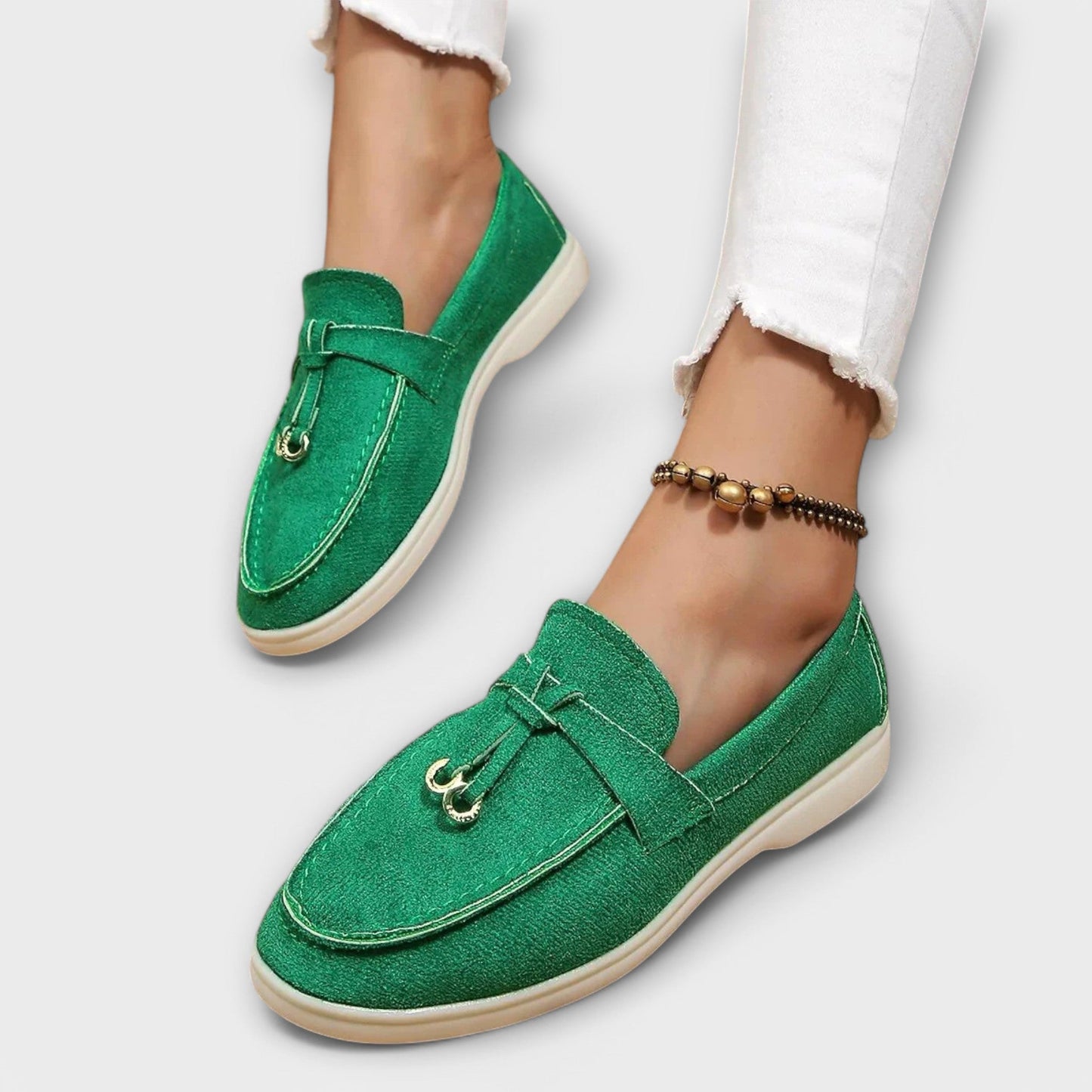 Mocasines Mujer Elegantes de Piel Ajuste Clásico