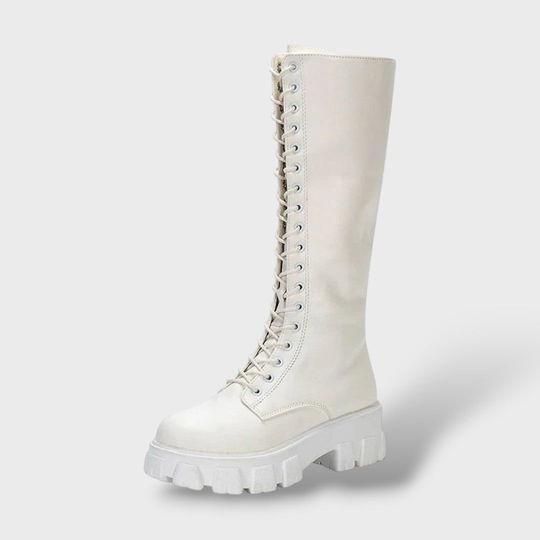 Botas mujer estilo cowboy piel ajuste clásico