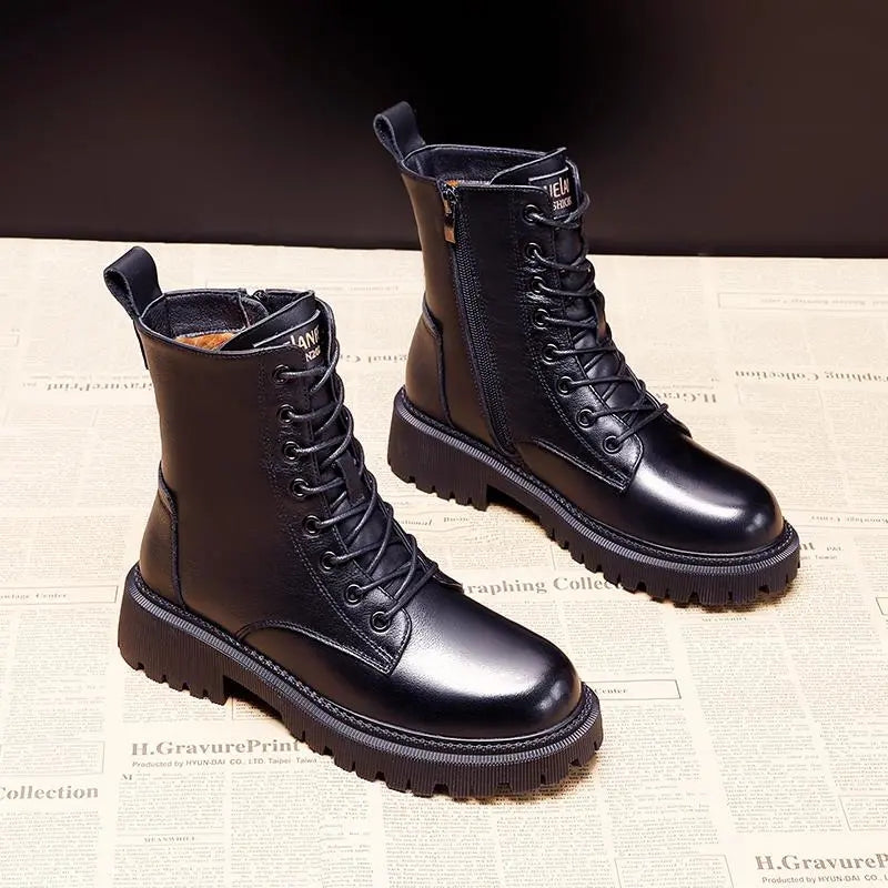Botas invierno Mujer con forro de fleece y cremallera