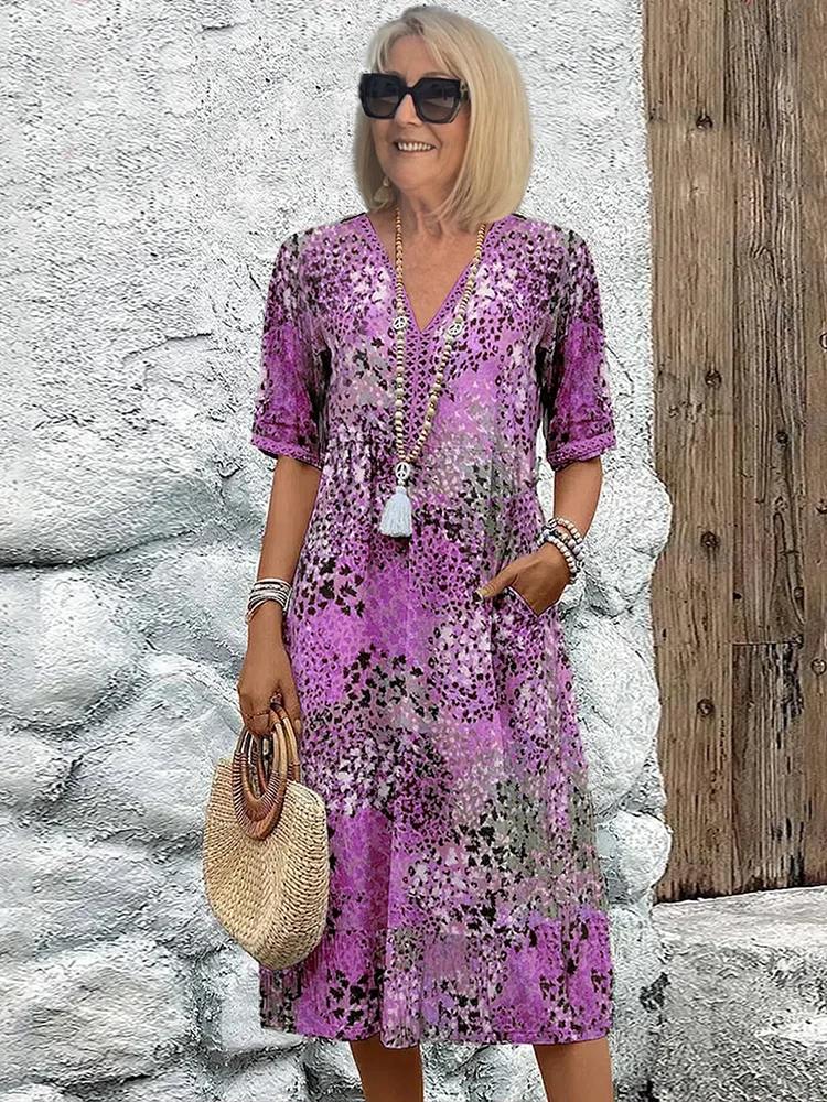 Vestido Mujer Ligero Algodón Estilo Natural