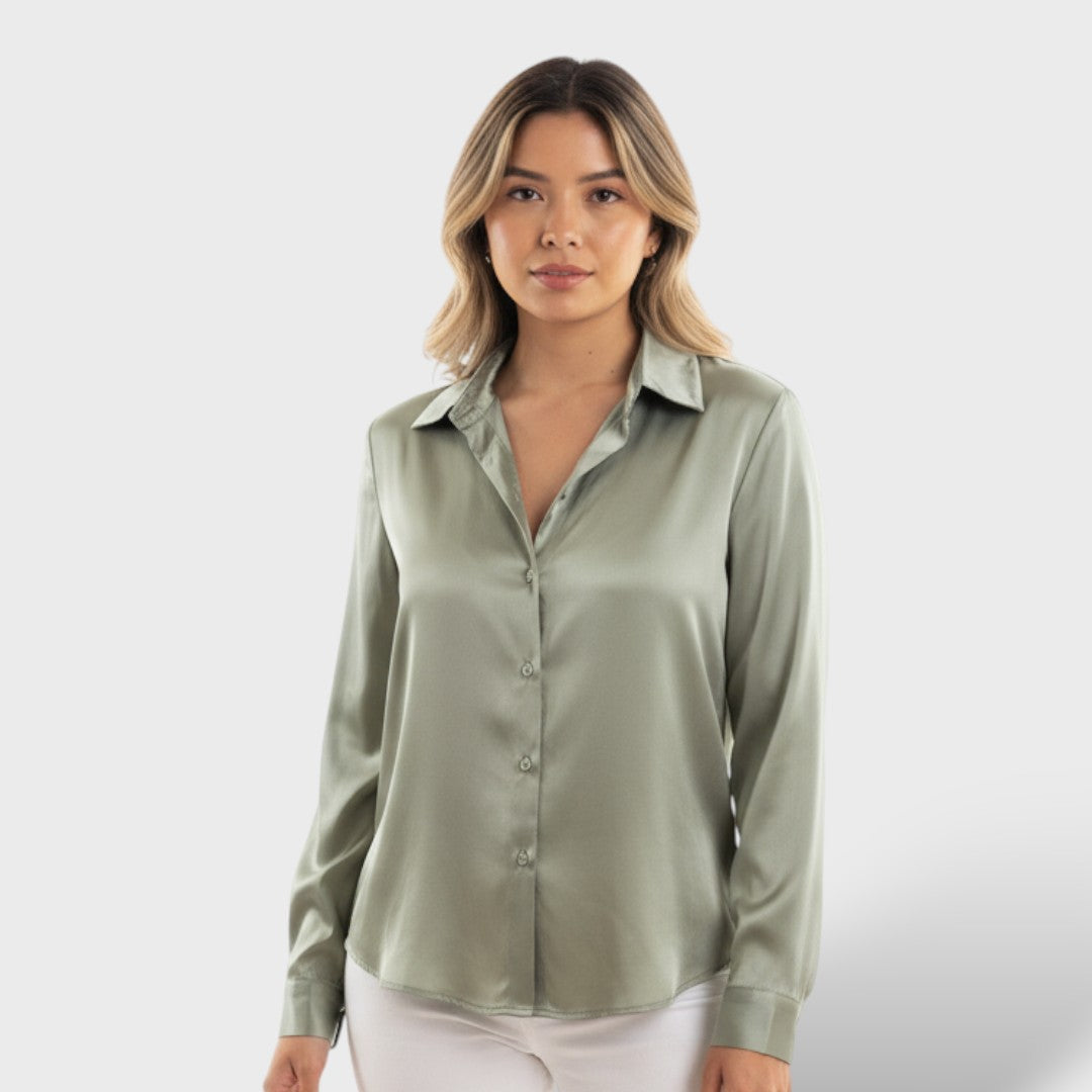 Blusa Mujer Suelta Manga Larga
