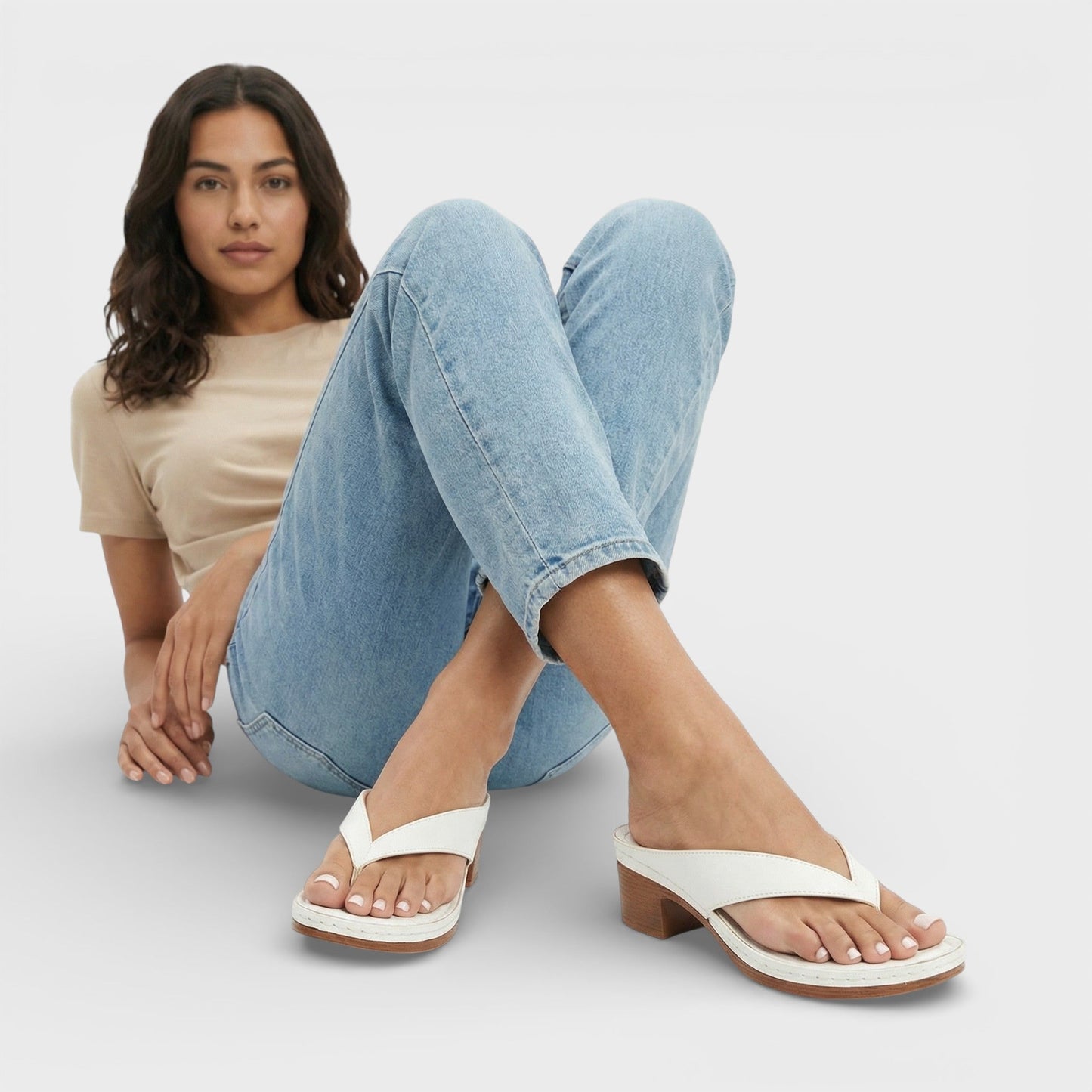 Sandalias Mujer Ortopédicas Tacón Bajo Comodas