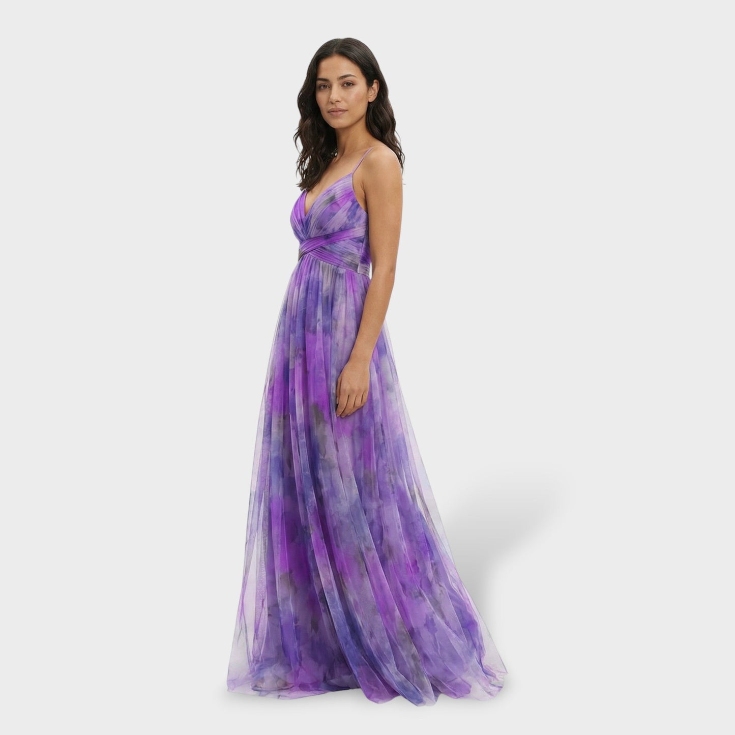 Vestido Largo Floral Fiesta Tirantes