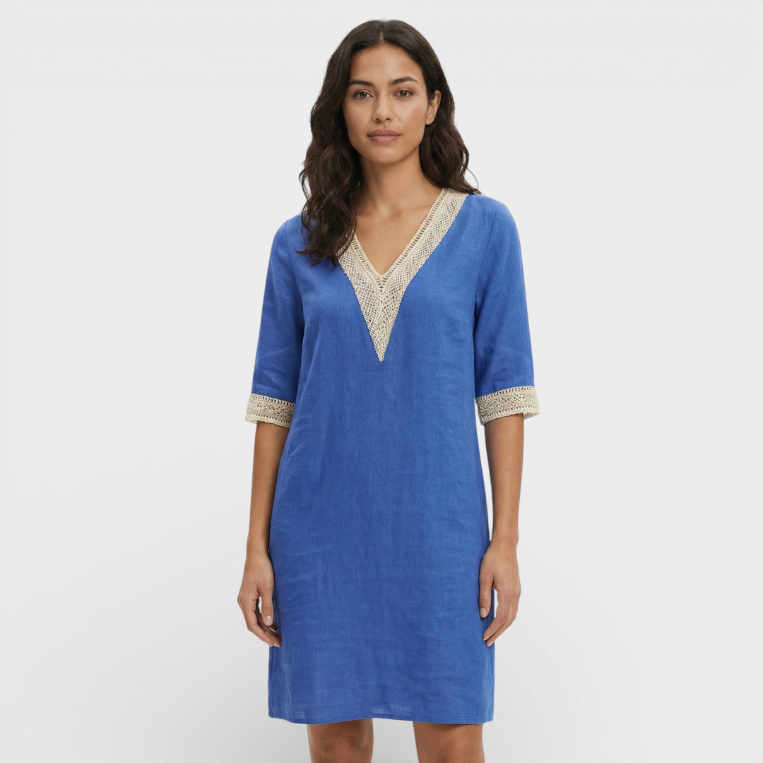 Vestido Midi Mujer Ligero Ajuste Elegante