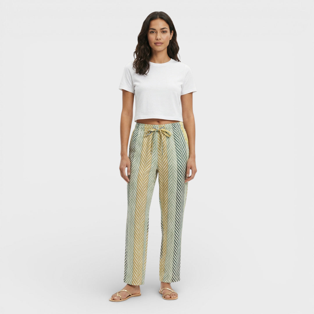 Pantalones Tobilleros Mujer Estampados Ajuste Slim