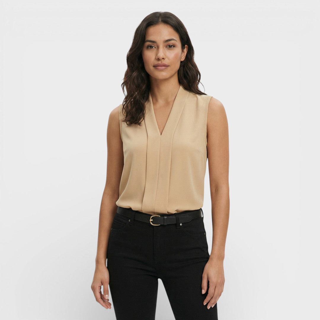 Blusa Mujer Sin Mangas Holgada