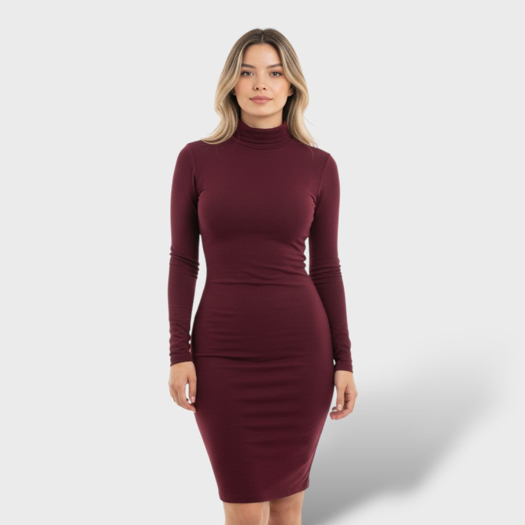 Vestido mini mujer escote profundo ajustado