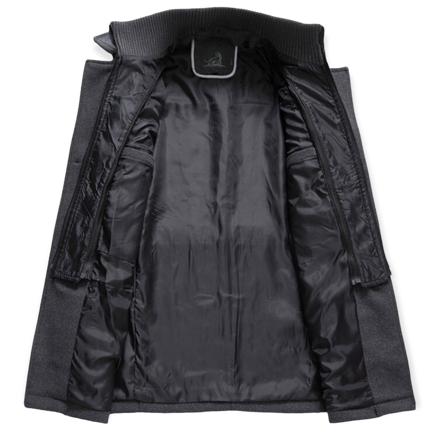Chaqueta Hombre Casual con Cremallera y Cuello Alto