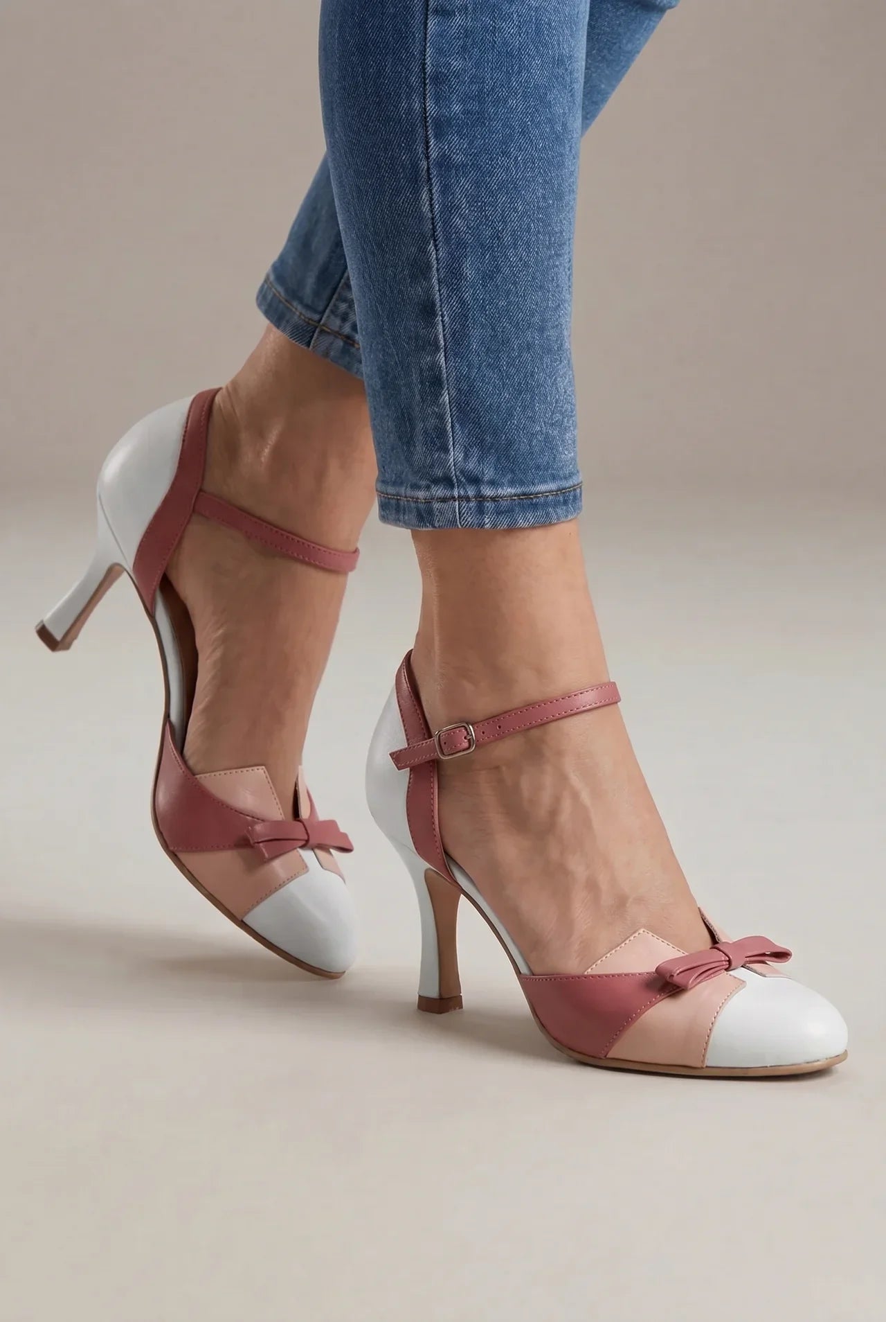 Zapatos Tacón Mujer Estilo Vintage Clásico