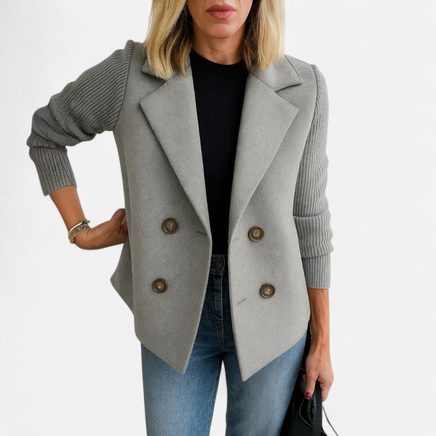 Abrigo mujer de lana invierno elegante