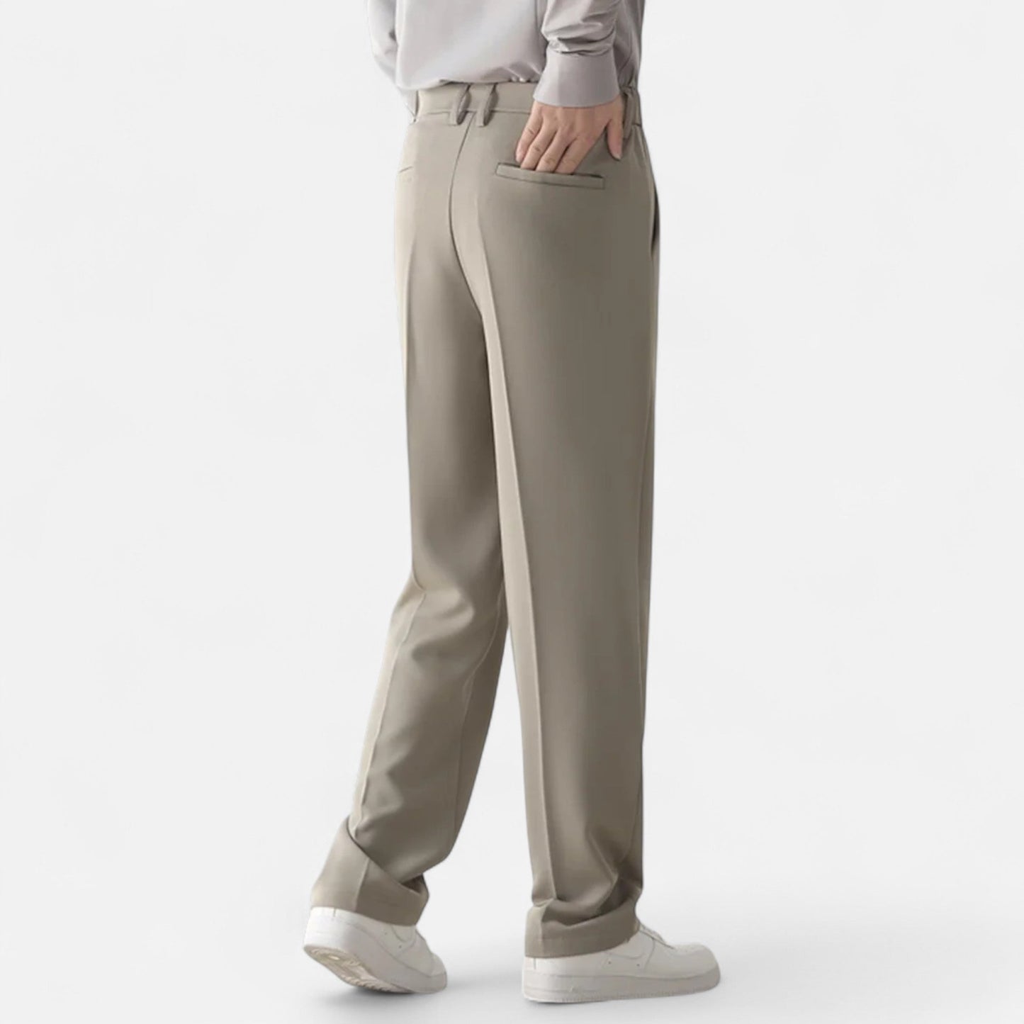 Pantalón Hombre Estilo Sartorial Corte Recto Ajustado