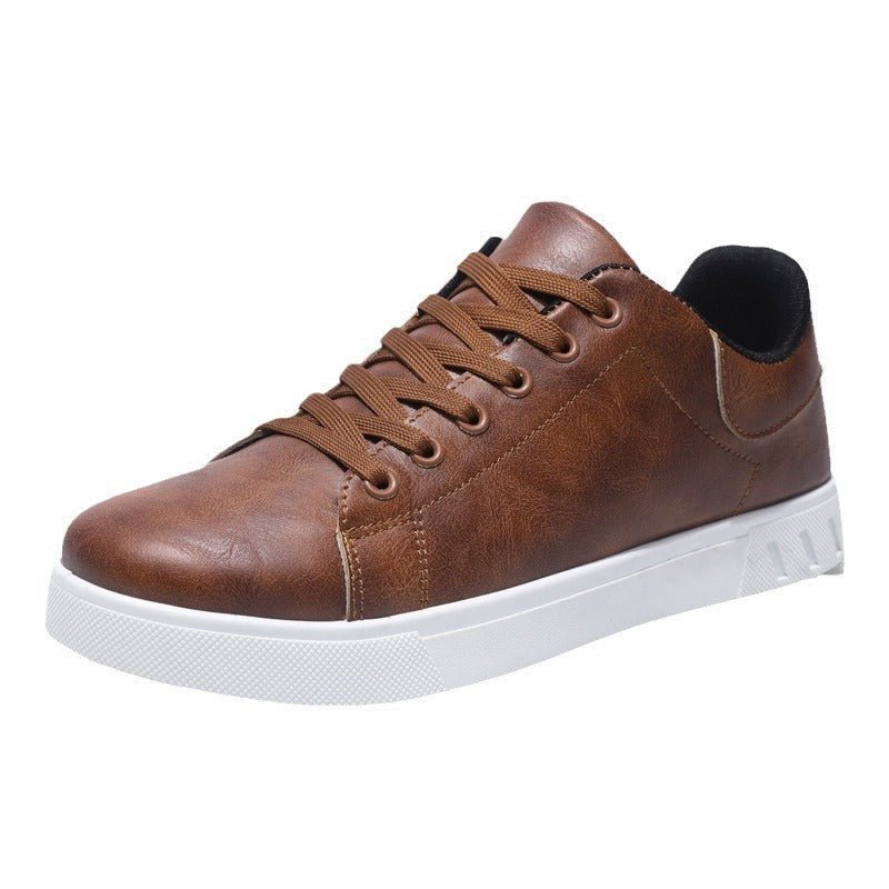 Zapatillas Hombre Urbanas Cuero Sintético Cordones Casual